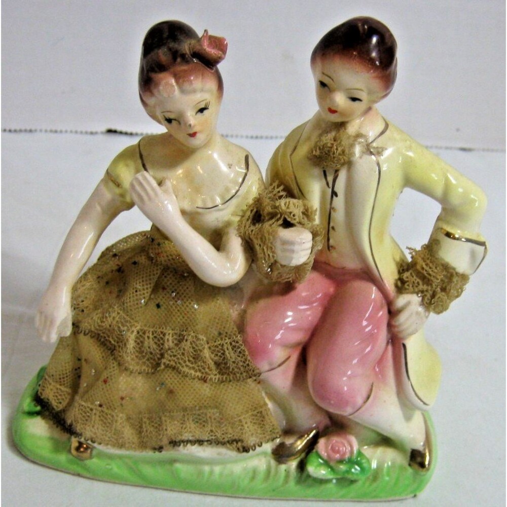 Vintage Porcelain 5” Figurine-Courting Couple.